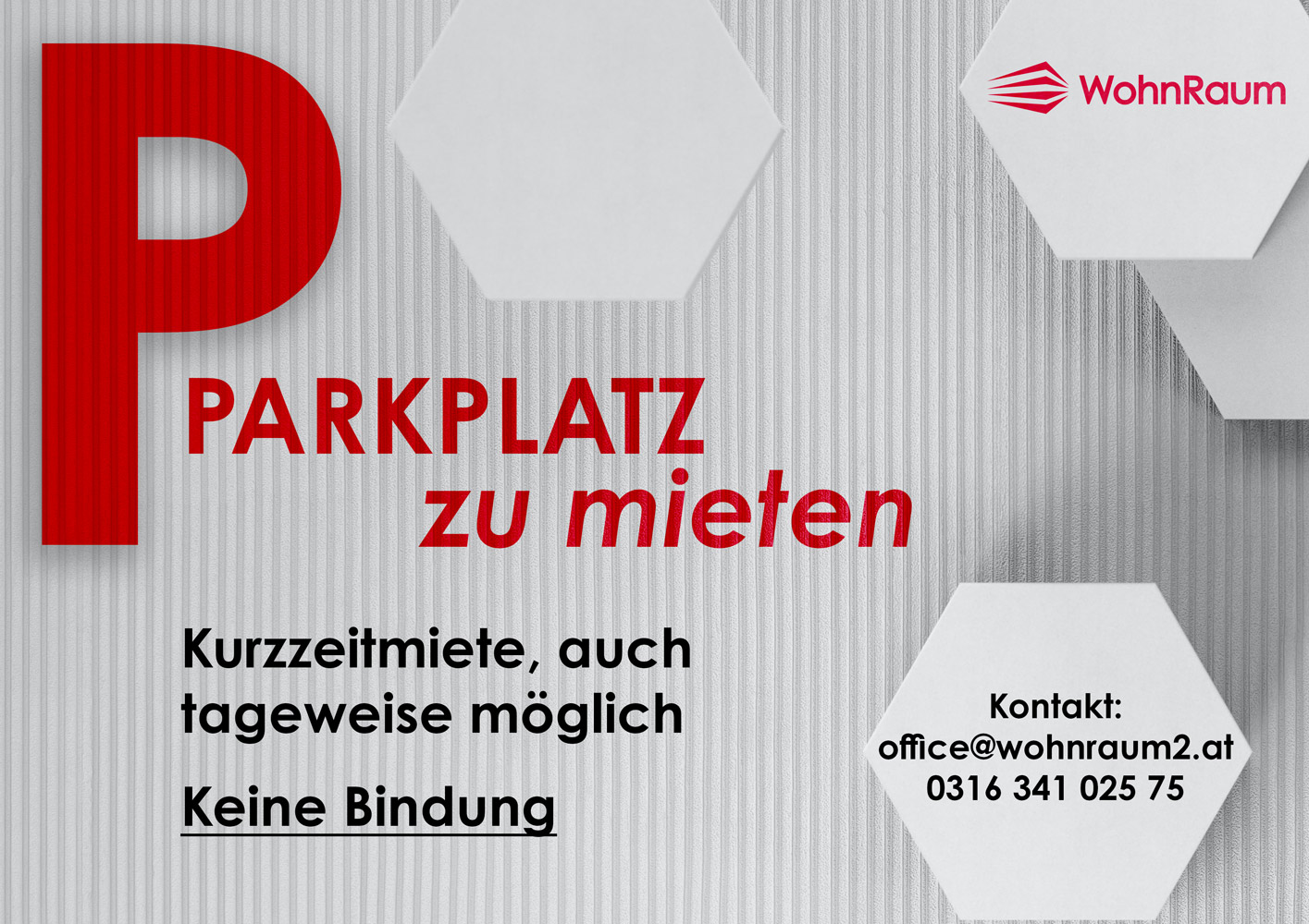 WohnRaum Signage Graphik Design